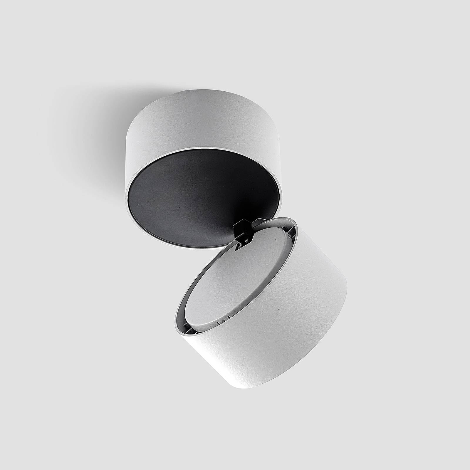 Arcchio LED Deckenlampe Rotari (Modern) in Weiß aus Aluminium (1 flammig,) - Deckenleuchte Wandleuchte Strahler Spot Lampe Flurleuchte