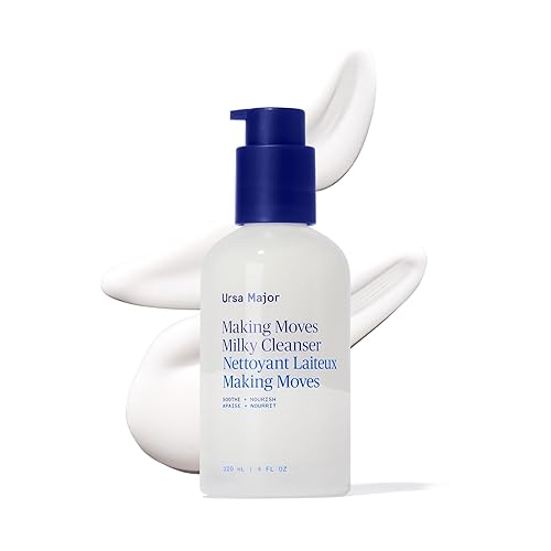 Ursa Major Making Moves Milky Cleanser | Natural, vegano y libre de crueldad | Limpiador diario sin espuma para piel normal a seca y sensible | Para