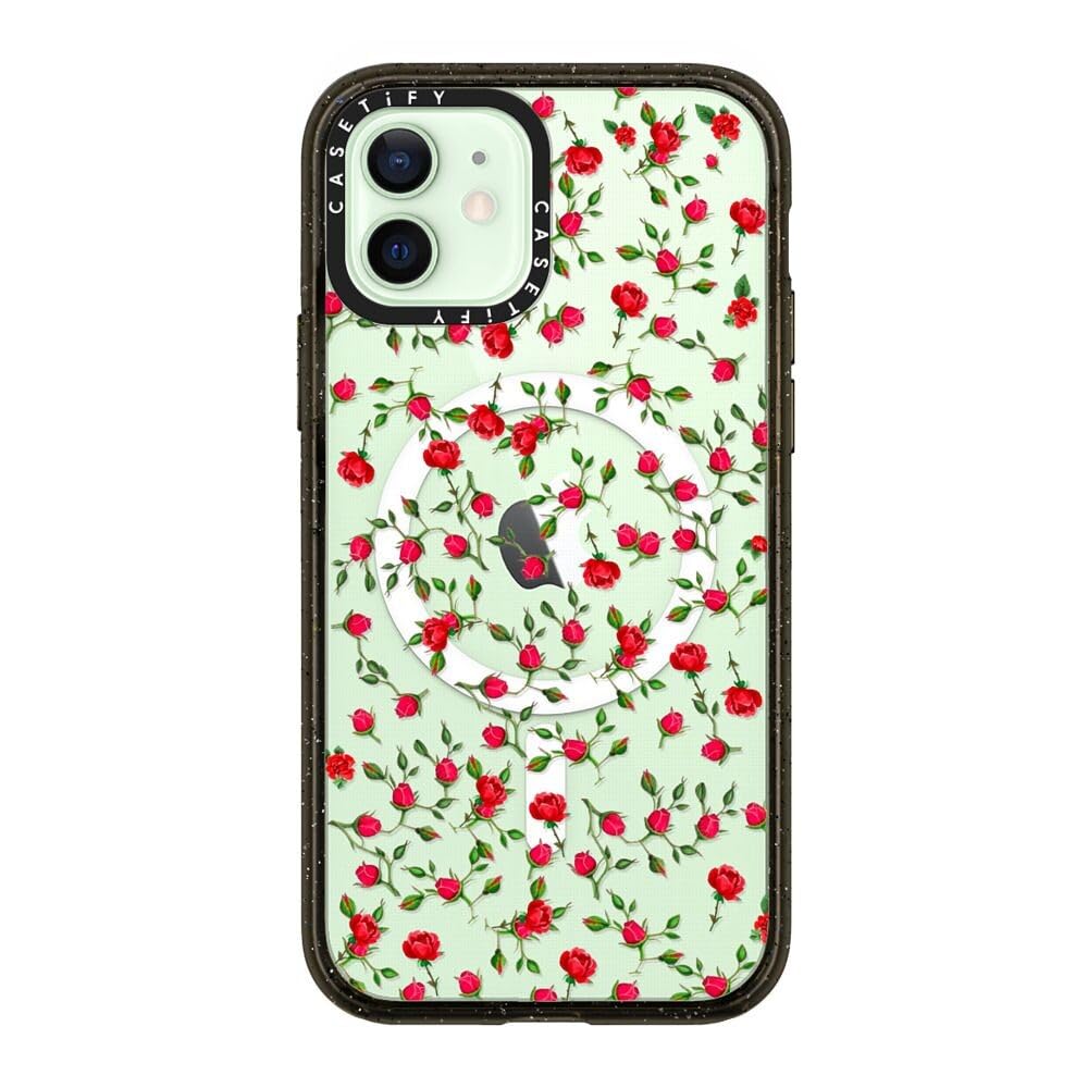 CASETiFY Impact Magsafe - Custodia protettiva per iPhone 12, 4 test di caduta di qualità militare/2,5 m, protezione anticaduta, colore: Nero trasparente