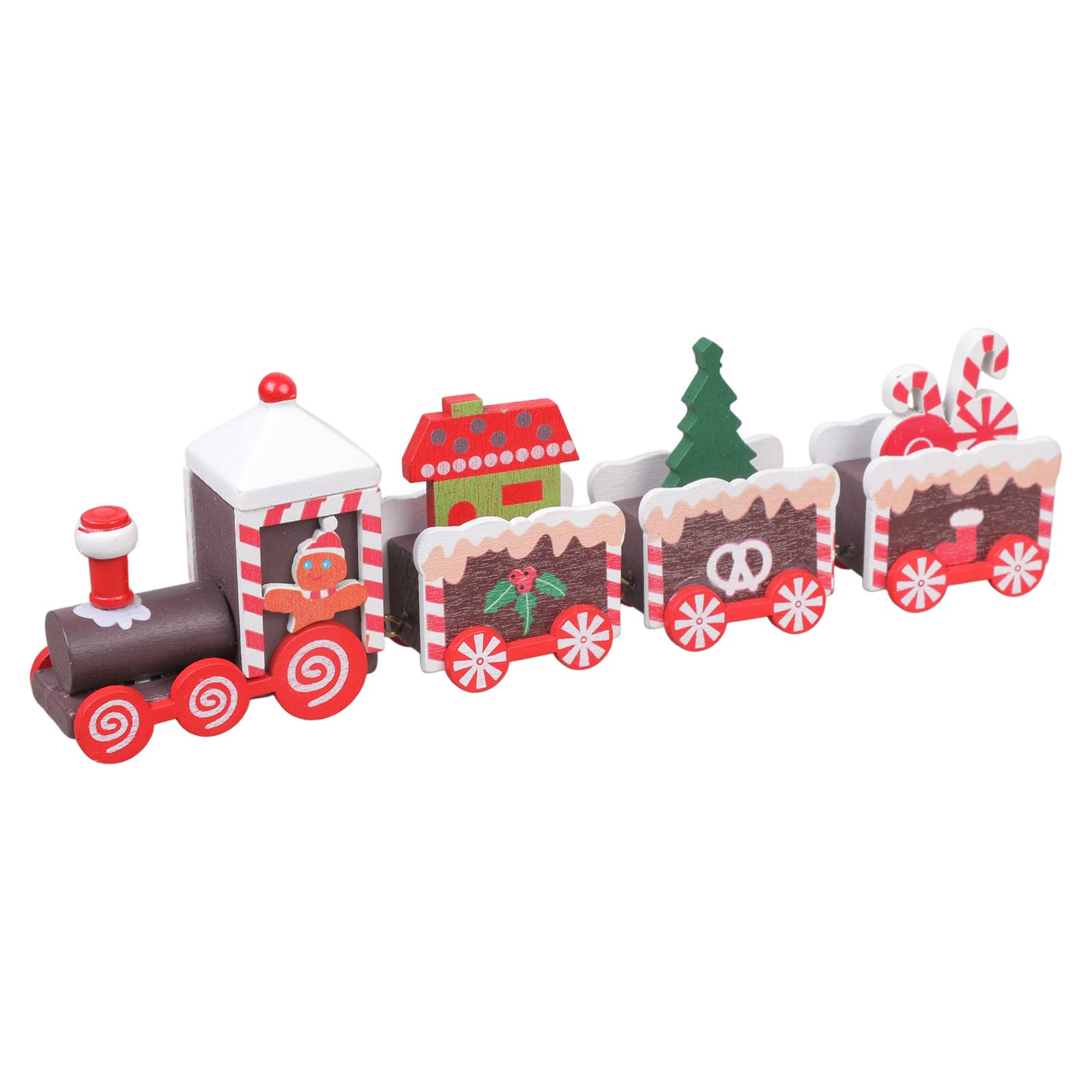 VlHpnpe Christmas Wooden Train Window Decoration Handcrafted Festival Home Display Ornament Kids Room Decorative Item Holiday Wooden Train Decoration
