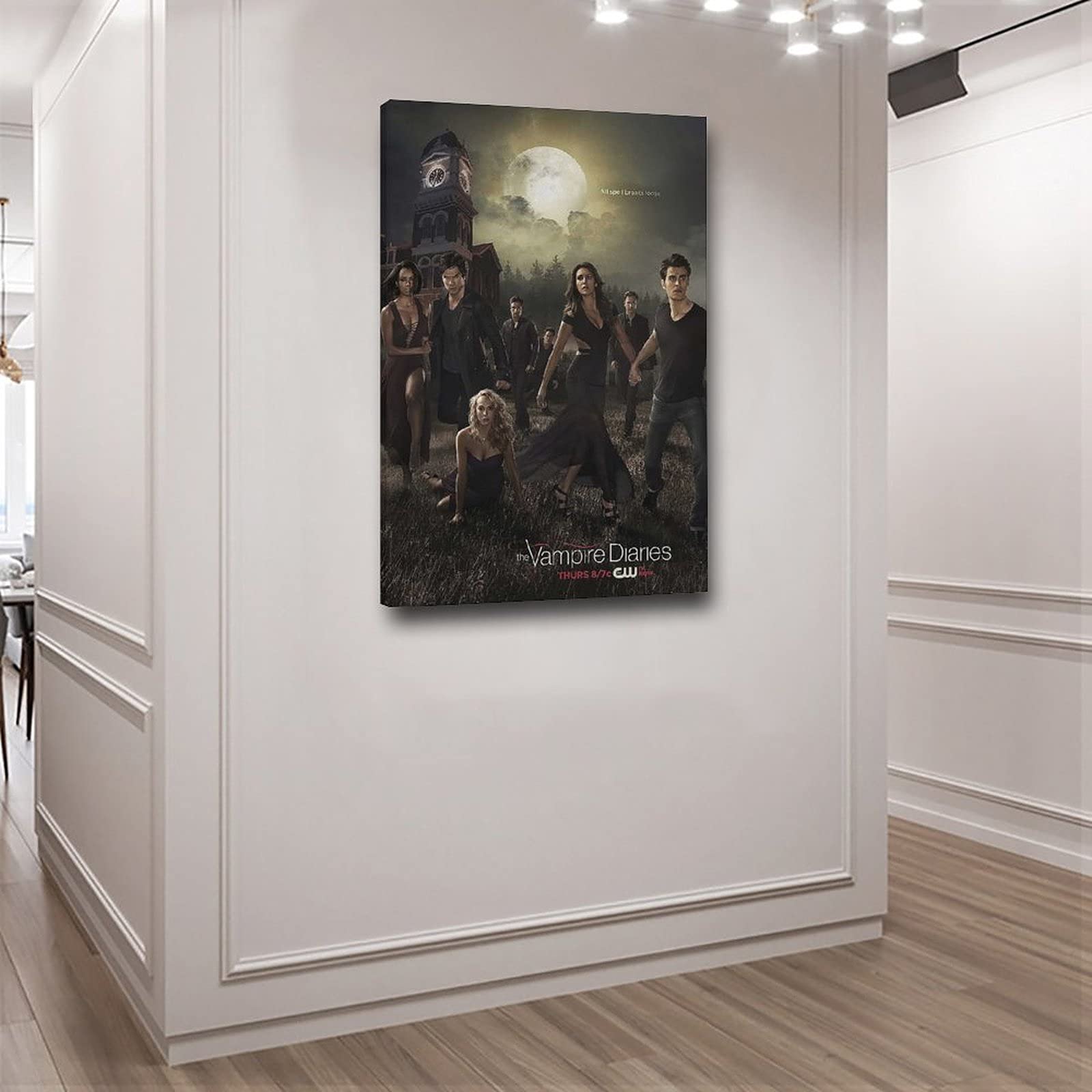Poster Su Tela The Vampire Diaries 30 Cm | Decorazione Da Parete Per Soggiorno, Camera E Ufficio, Antiumidità E Impermeabile