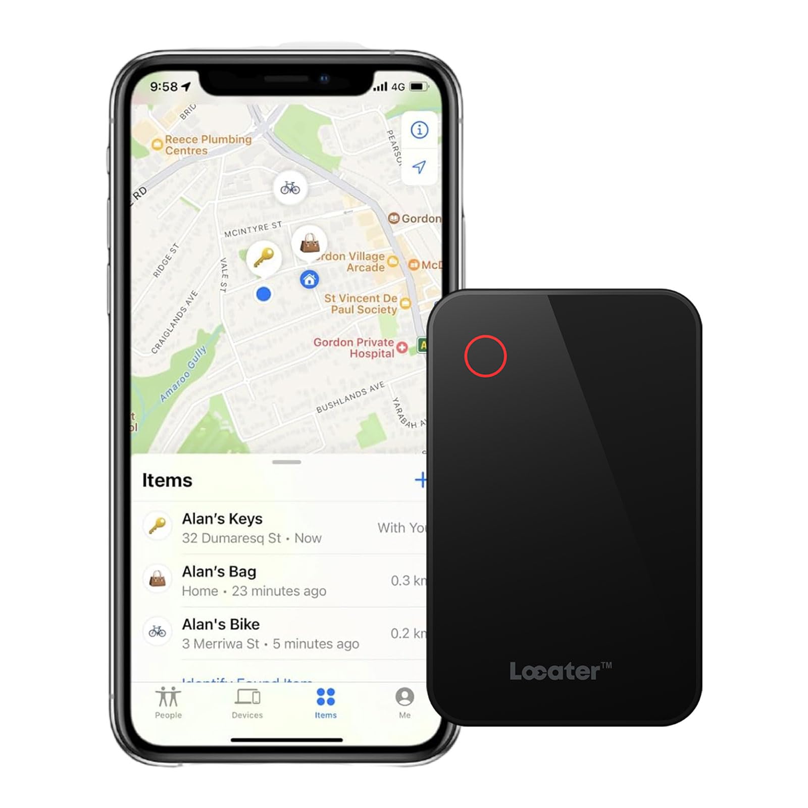 Smart Wallet Tracker Card,Thin Bluetooth Tracker, Works with Find My App,Up to 24 Months Battery Life, IP65 Waterproof,Suitable for Luggage Tags,Wallets, Backpacks,etc (iOS Only)-image-2