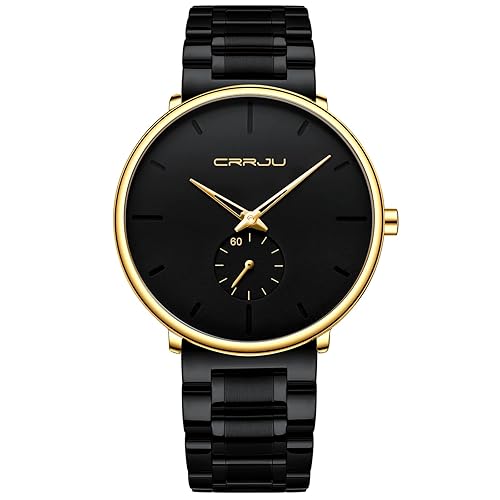 Mens Watches Ultra-Thin Minimalist Waterproof-Fashion Wrist Watch for Men Unisex