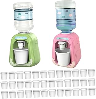 STAHAD 1 Conjunto Mini Dispensador De Água Pequeno Dispensador De Água Miniaturas De Copos Para Crianças Fonte De Água Brinquedo Para Crianças Dispensador De Água Minúsculo Modelo De
