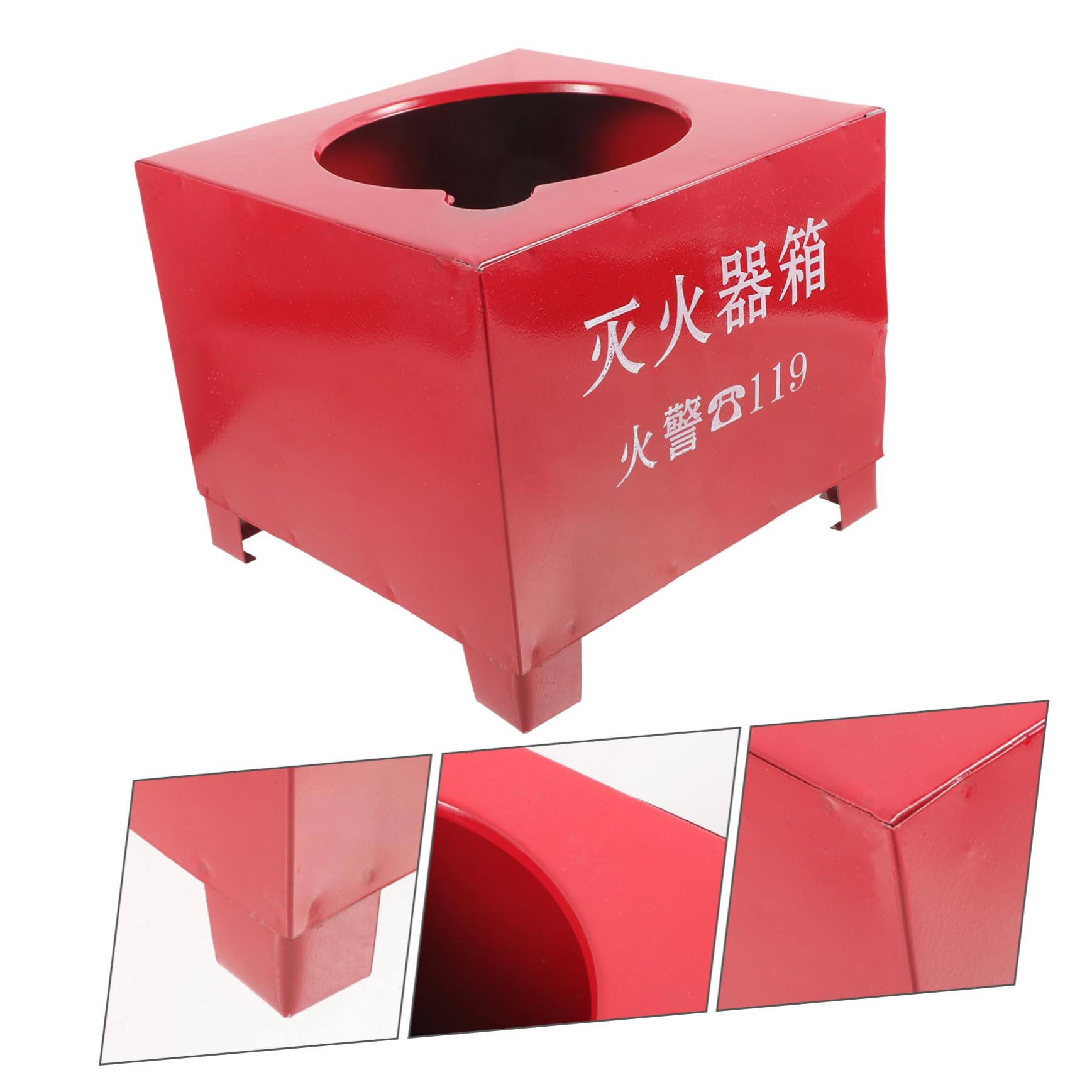 Soporte para Extintor de Incendios 2-4kg de Hierro Rojo