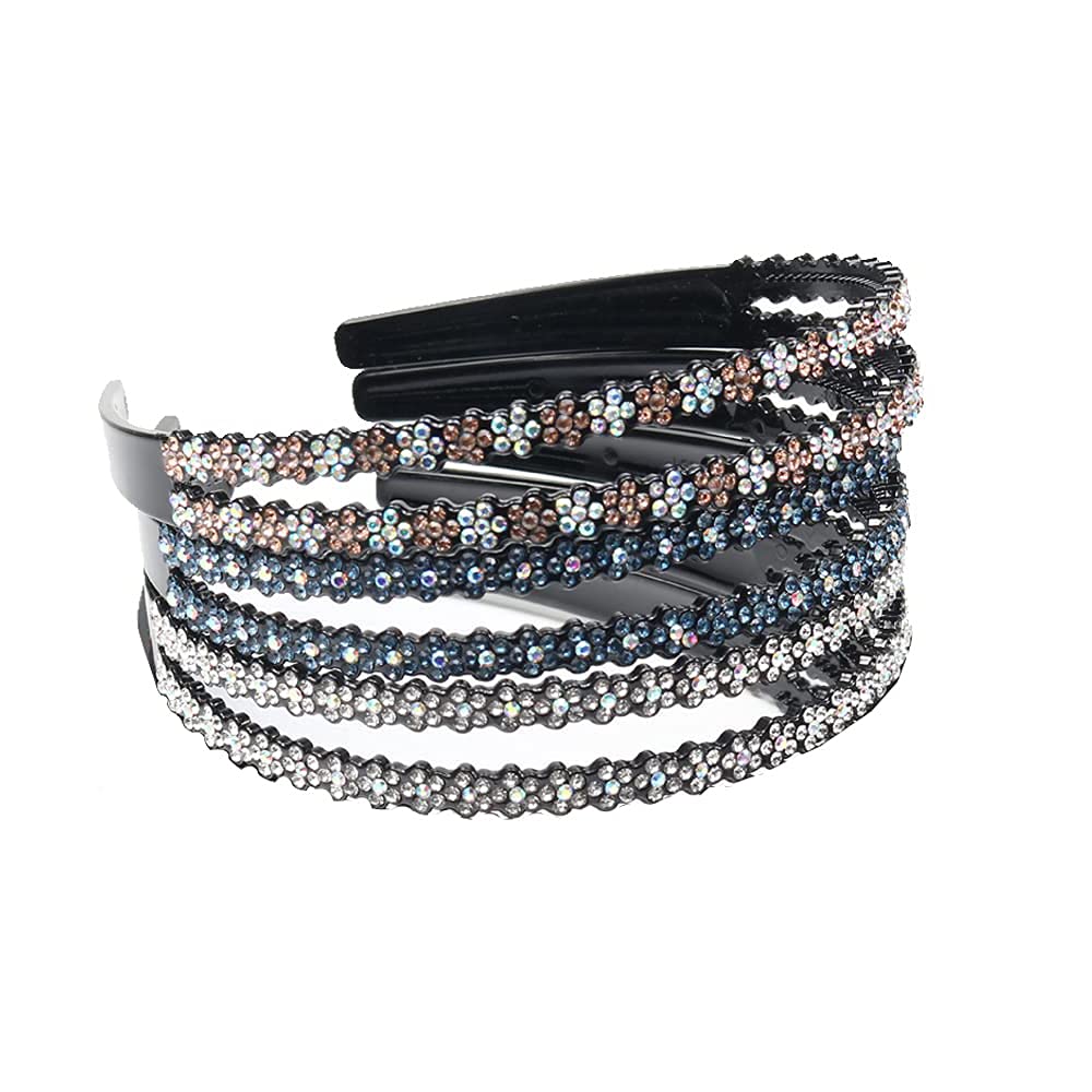 Cerchietto Con Strass Di Cristallo Traziewell Per Donna E Ragazza - Fascia Stretta Scintillante Per Sera - 2