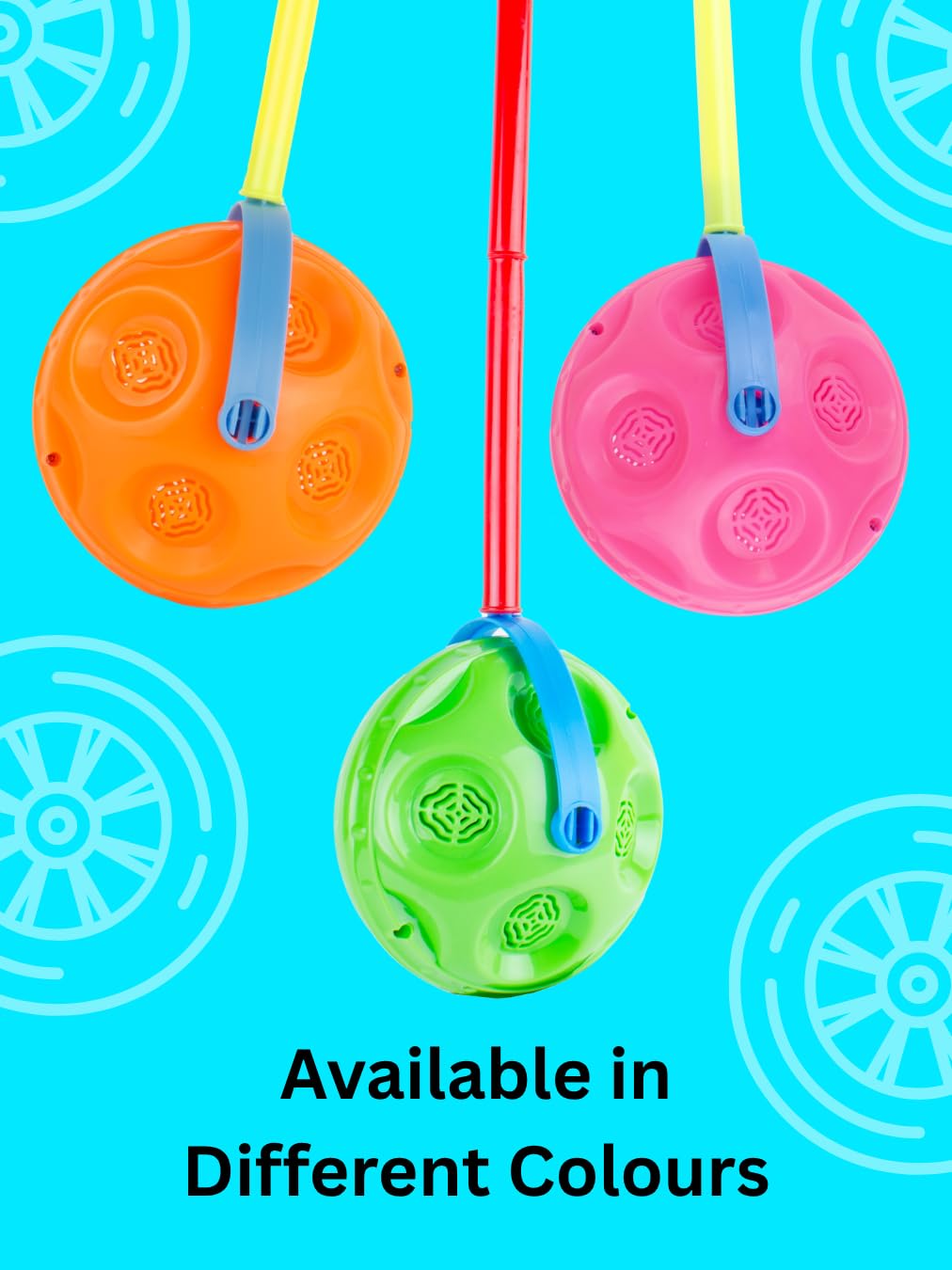 Prime Wheel O Bell Push-&-Pull Baby Walker Toy | Pull Along Wheel Sound Walking Early Age Development Toys for Baby Boys and Girls | Interactive Spinning Wheel & Gentle Bell Sound - Image 2 thumbnail