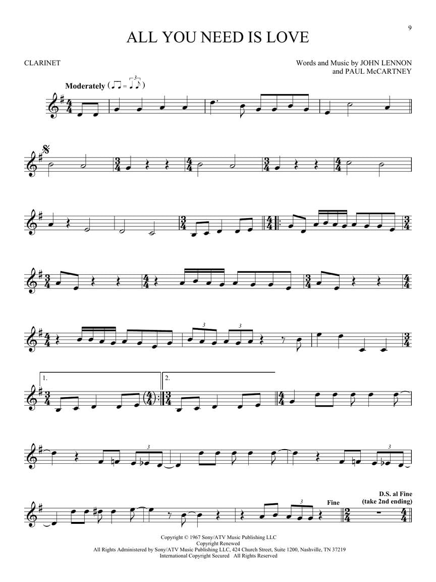101 Popular Songs Clarinet: For Clarinet