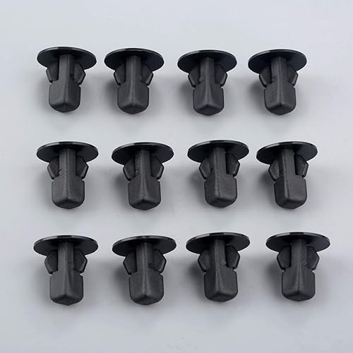 Miniatura 3 de Mtsooning 50 piezas de retenedor de ojales de tornillo, clips para revestimiento de guardabarros, repuesto de retención de tuerca de nailon para