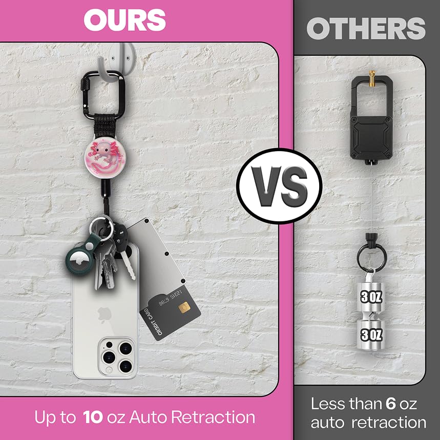 Image of ClutchLoop Anti-Theft Phone Tether - Universal Adhesive Anchor, Retractable Steel Line and Locking Carabiner