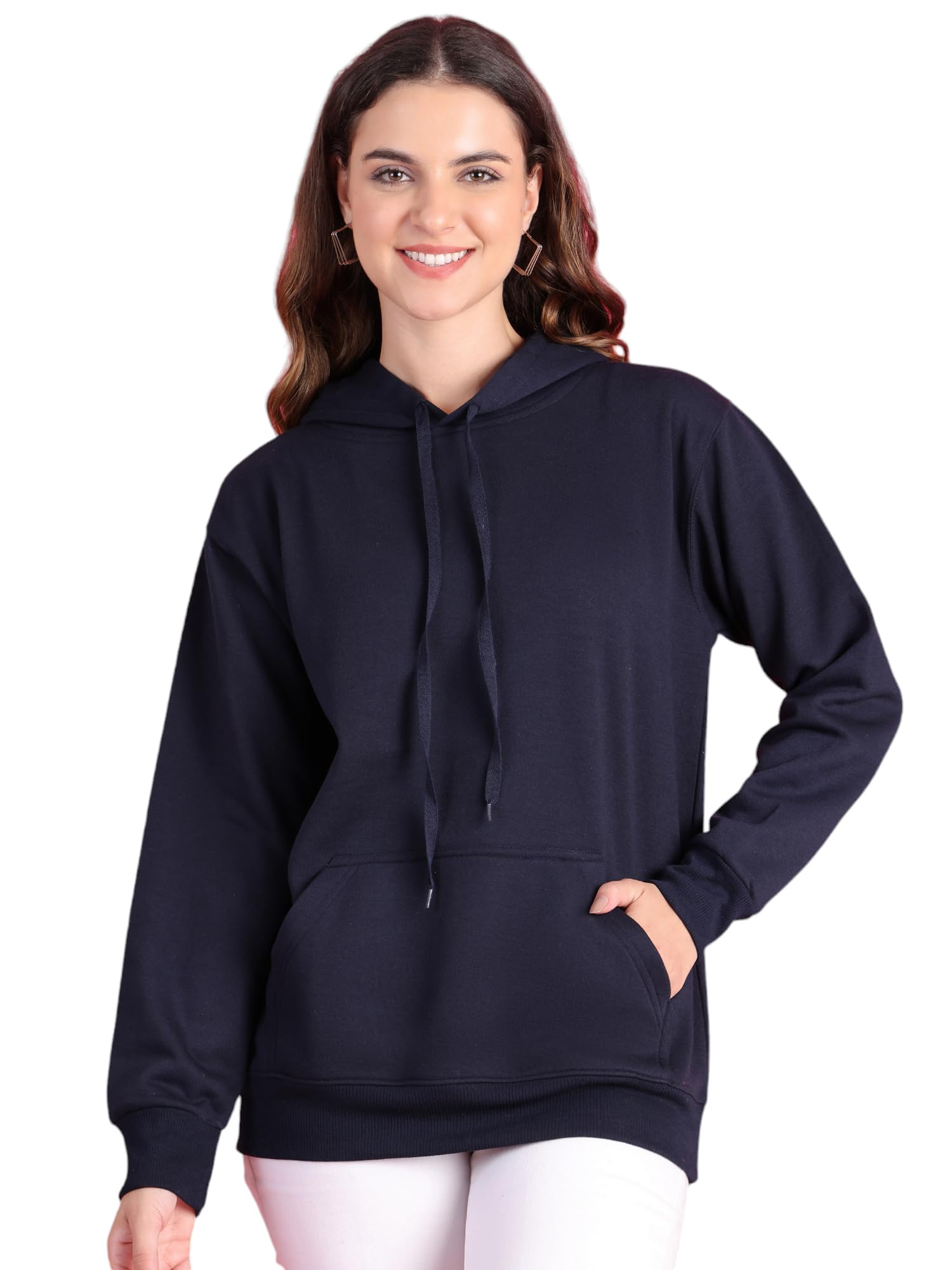 mack jonney Fleece Regular Fit Solid Hoodie for Women-MACK640071-picture-45