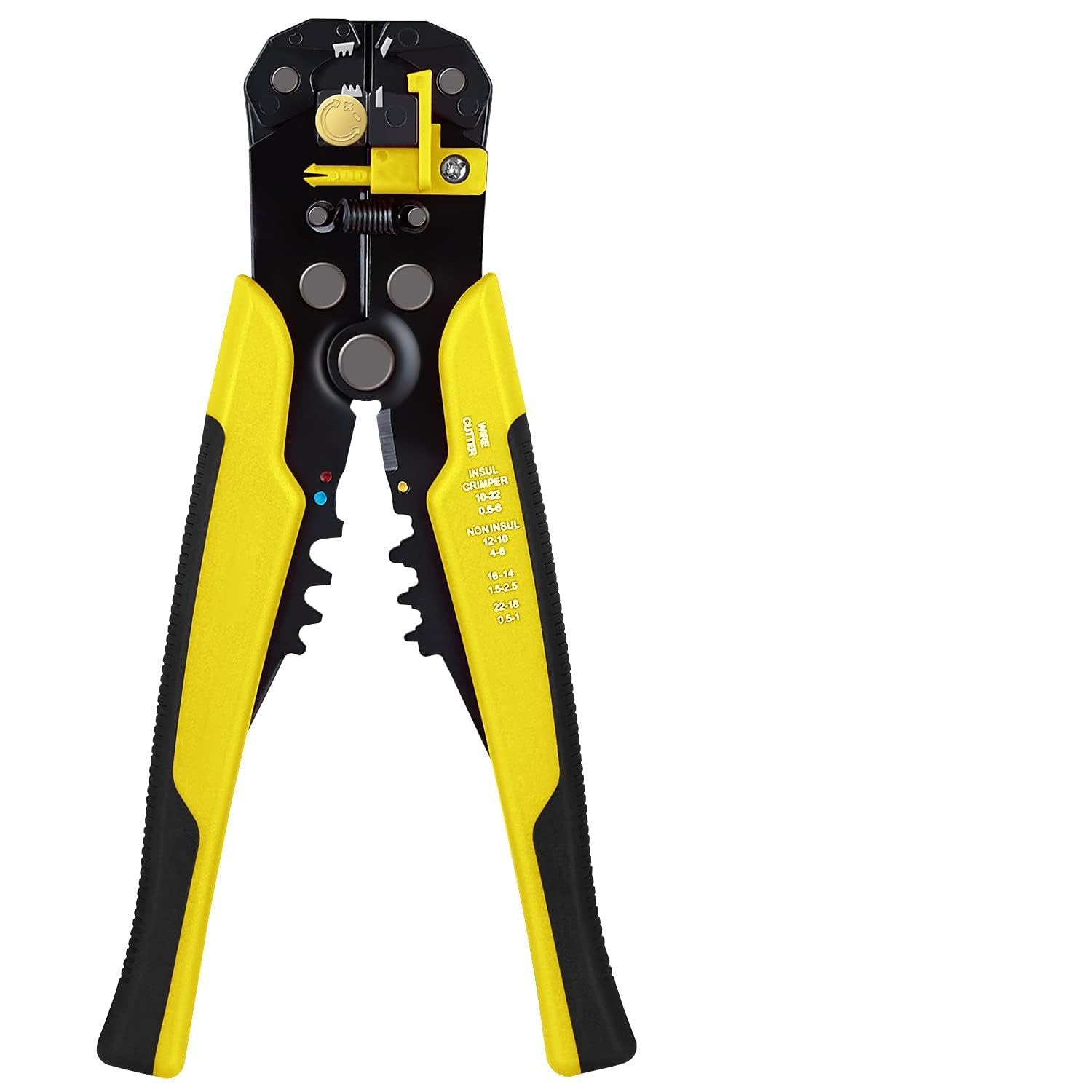 Wire Stripper Cutter Crimper – 3-in-1 Automatic Wire Stripping Tool with Adjustable Stopper, Multi-Function Cable Cutter for 0.5–6mm² Electrical Wires – Professional Hand Tool for Electricians
