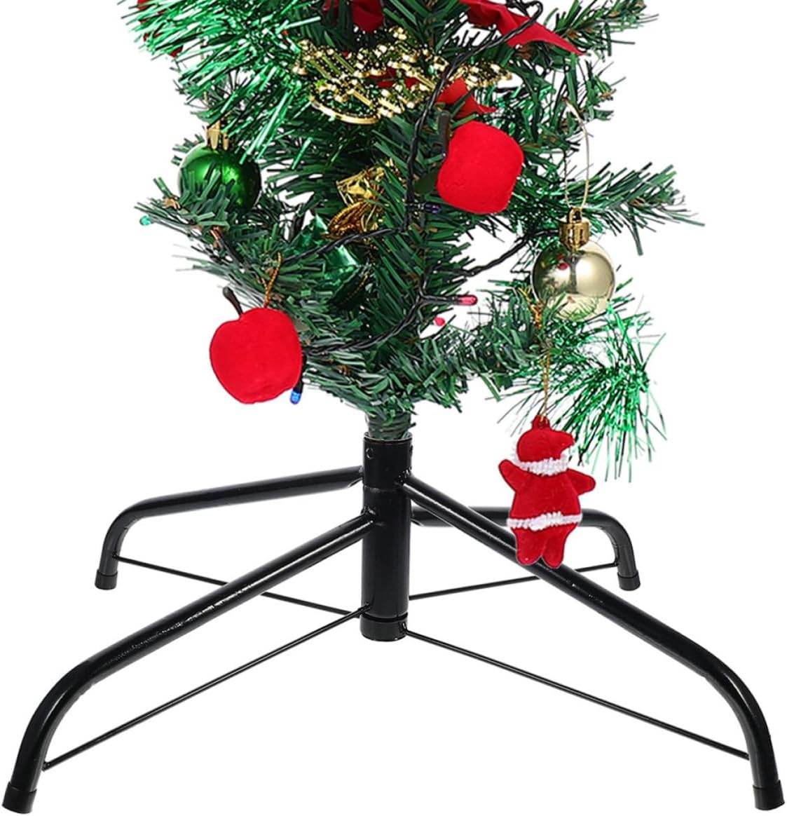 Sturdy Xmas Tree Stand 2 Pcs Metal Quadripod Rack for Artificial Tree