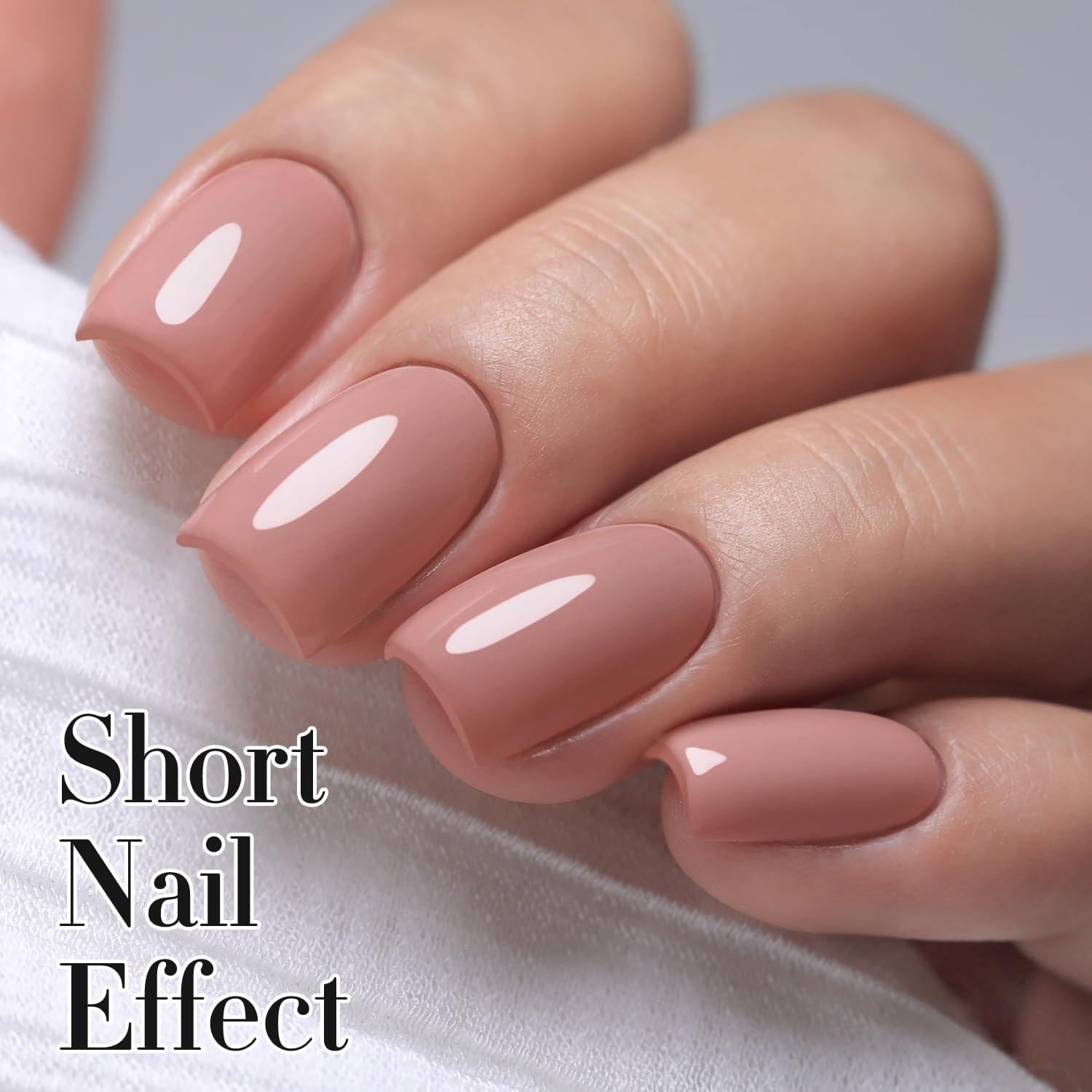 Double Rhythm 15ML Gel Polish Pure Sheer Same Color Same Bottle Soak Off Gel Polish Art Manicure Salon DIY at Home for Women (Soft Pink-A1088)