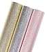 WRAPAHOLIC Gift Wrapping Paper Roll - Gold/Silver/Pink Elegant Color for Wedding, Birthday, Holiday, Baby Shower Gift Wrap - 3 Rolls - 30 inch X 120 inch Per Roll