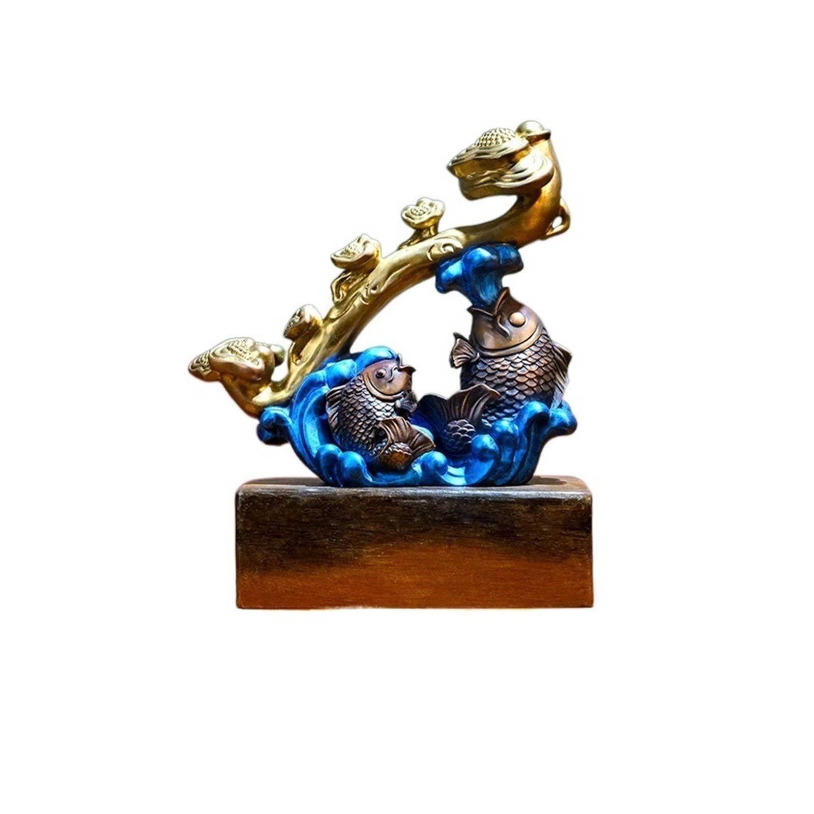 hongchenke34 Copper statue Brass Sculpture Entranceway Ornament Crafts Chinese Decorative Residence Ornaments Living Room
