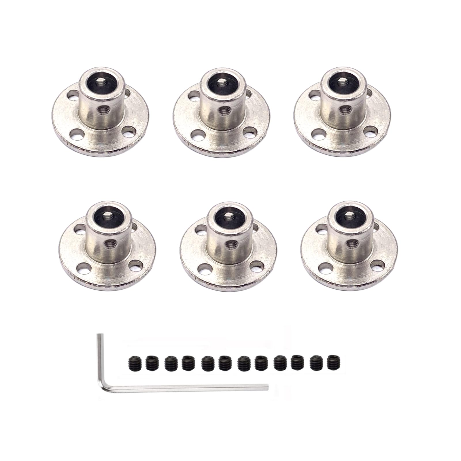 Rigid Flange Couplings - 6 Pcs for DIY Motors -20 Rigid Flange Couplings - 6 Pcs for DIY Motors -20