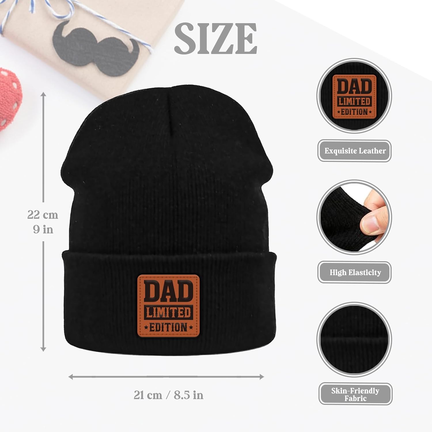 Gifts for Dad from Daughter Son, Winter Hat Beanie for Men Father, Christmas Birthday Gift for Husband from Wife - Image 2