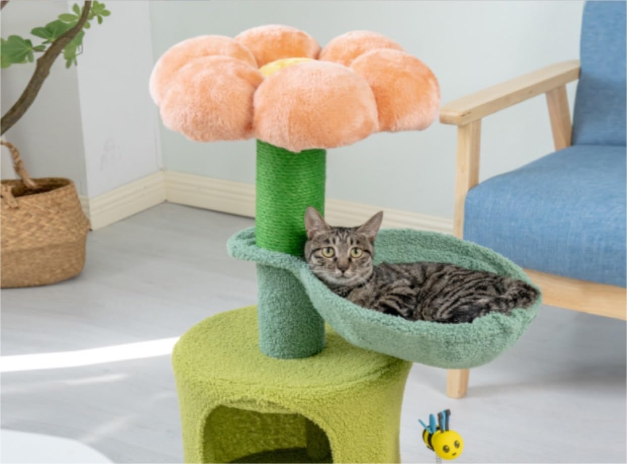 Albero Gatti Tiragraffi per Gatti Torre per da Interni per Ricoperta in Sisal Comodi Condomini Mobili