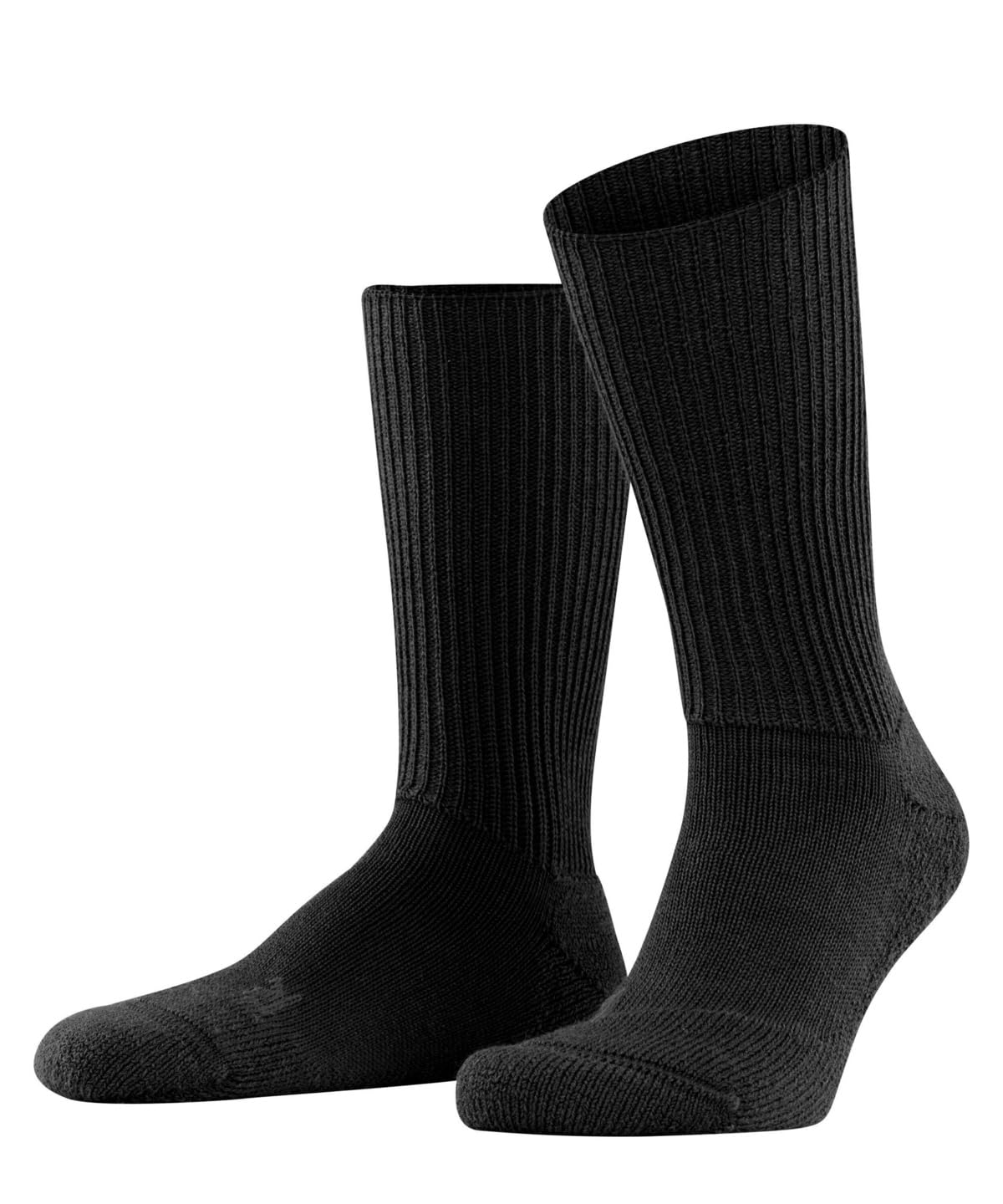 FALKE Unisex Walkie Ergo Socks, Merino Wool, Black (Black 3000), 11-12.5 (1 Pair)
