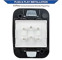 Vista 3 de Obaee Interruptor de ventana eléctrica, botón de control maestro frontal para lado del conductor compatible con Ford Ranger 1995 1996 1997 1998 1999