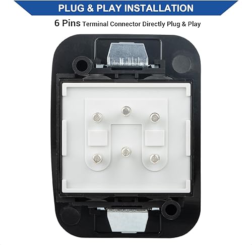 Miniatura 3 de Obaee Interruptor de ventana eléctrica, botón de control maestro frontal para lado del conductor compatible con Ford Ranger 1995 1996 1997 1998 1999