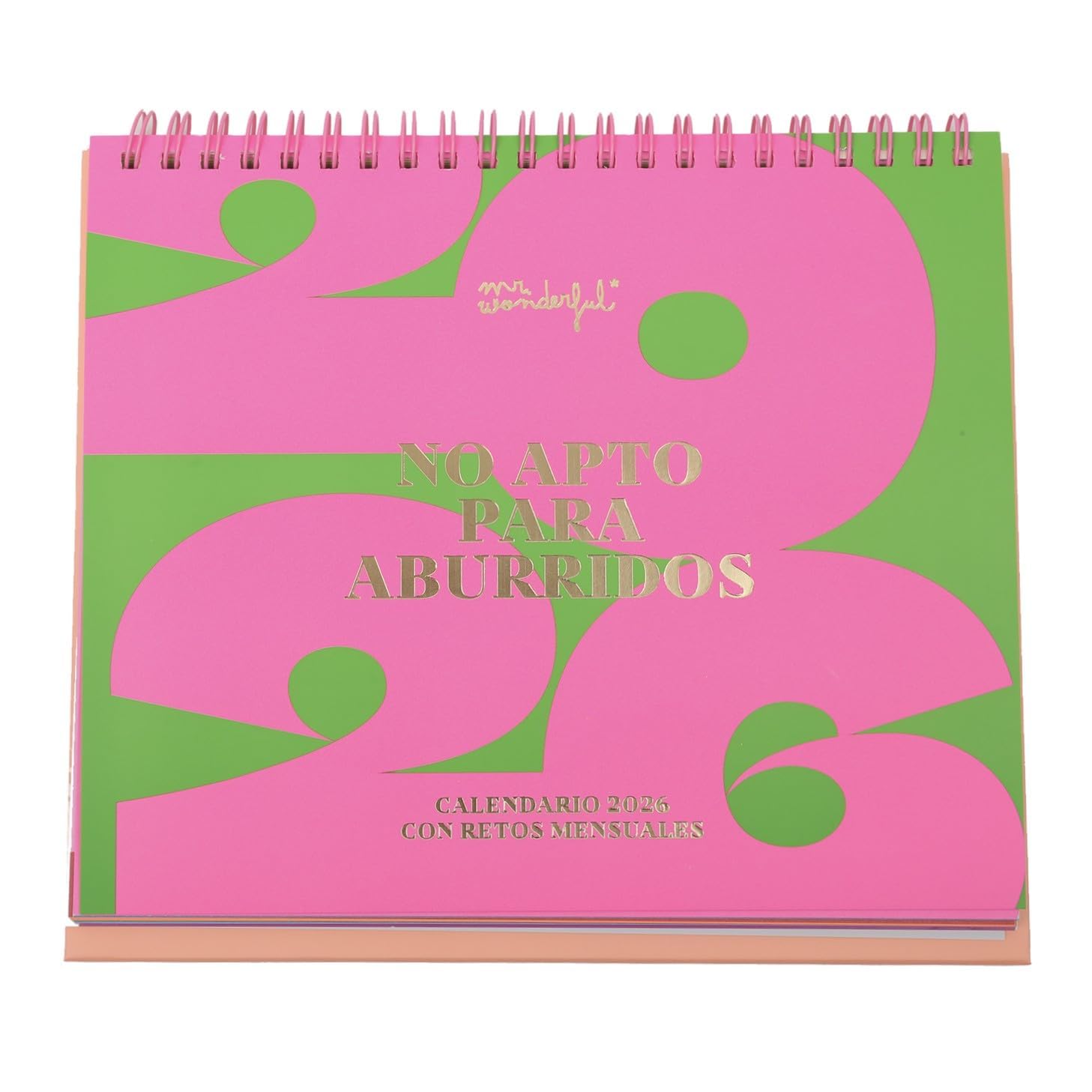 Mr Wonderful Desktop Calendar 2026 - Not Suitable for Boring People