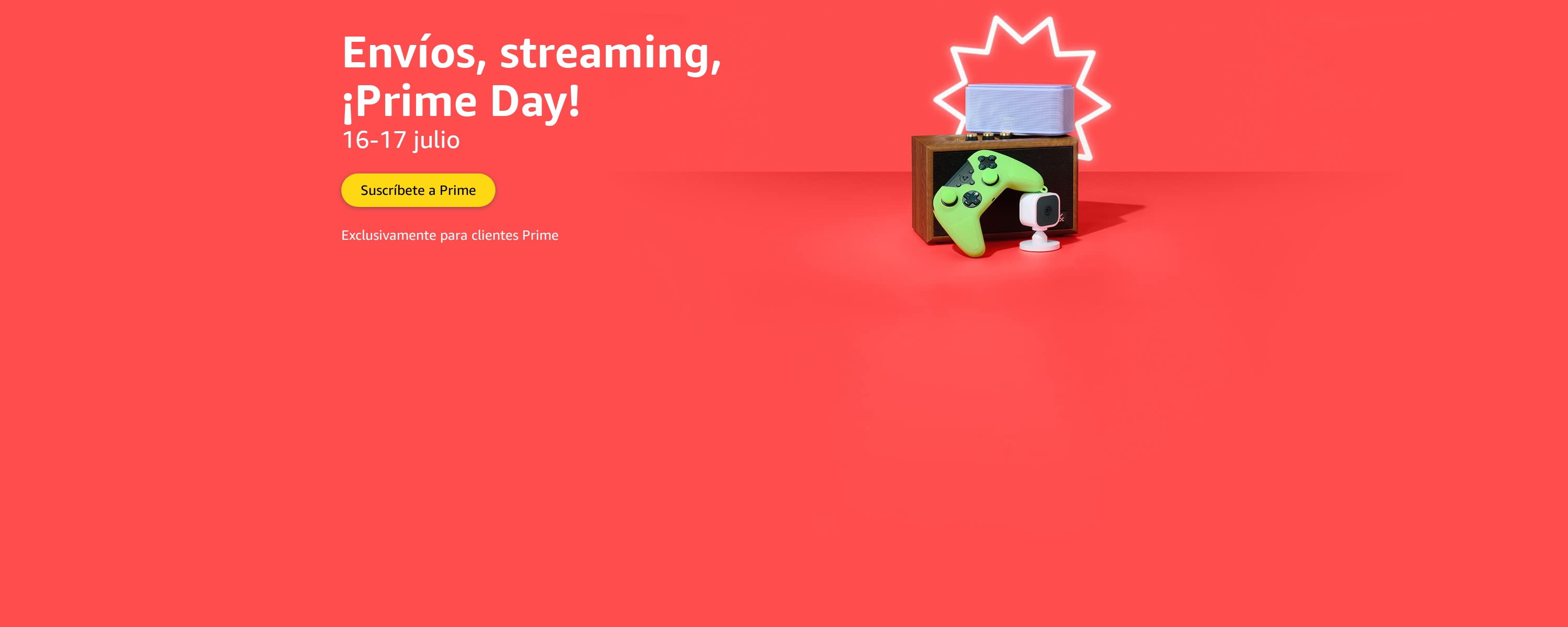 Envío, streaming, ¡Prime Day!