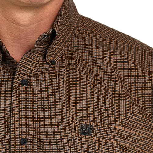 Cinch Men's Brown Print Long Sleeve Button Shirt4