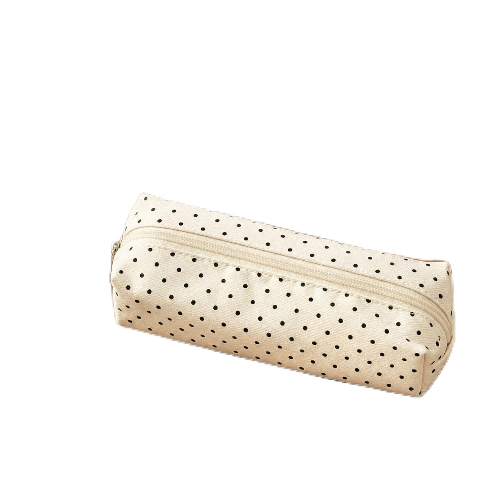 Cute Polka Dot Pencil Case Aesthetic Pencils Pouch, Kawaii Pencil Case，1*A