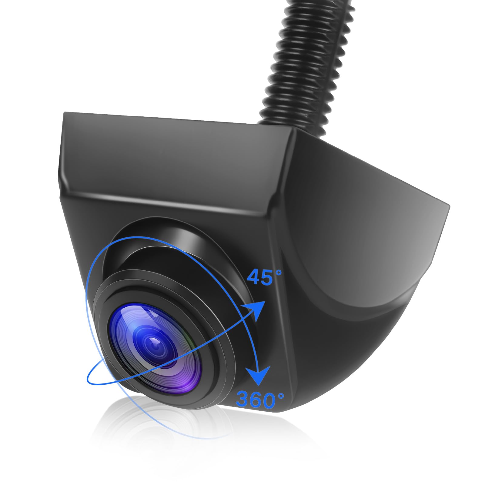 AHD 1080P Auto Rückfahrkamera 170º Weitwinkel Nachtsicht Auto 360° Drehbar Rückfahrkameras IP69 wasserdichte Universal Rückkamera für Wohnmobil SUV Pickup Van.