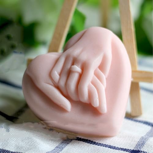 Miniatura 3 de Molde de barra de jabón de silicona para boda, molde de vela, molde de resina de yeso artesanal para amante (15132)