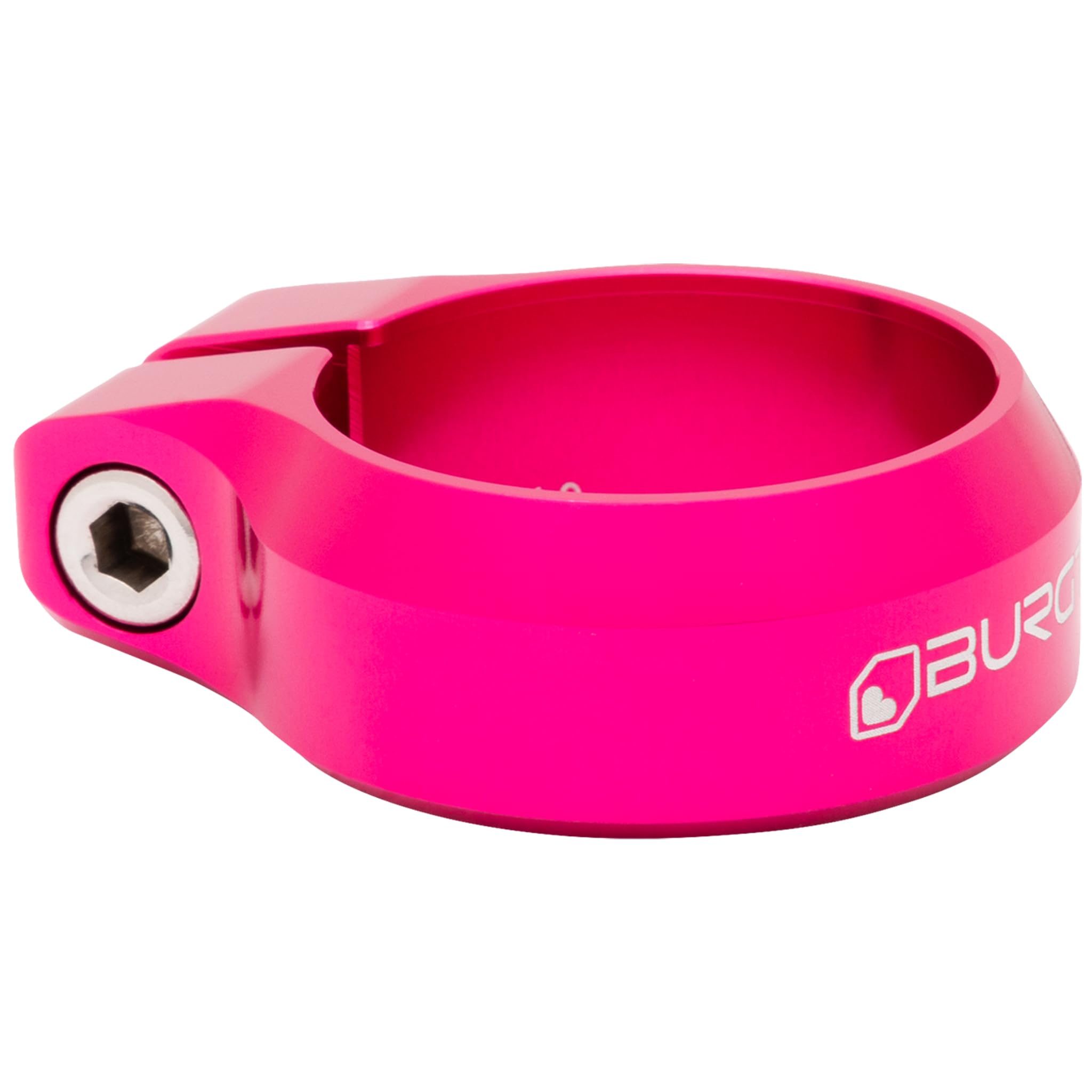 Burgtec Seat Clamp - 34.9mm Diameter - Toxic Pink