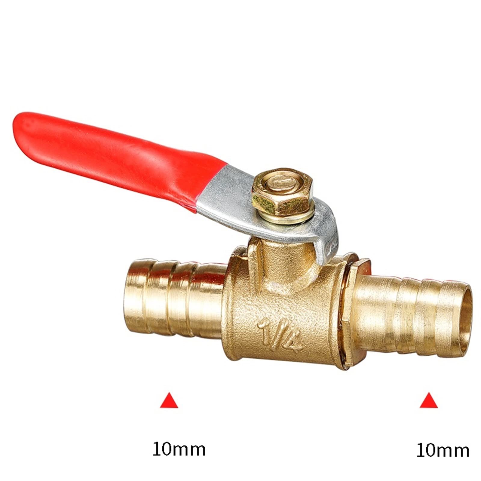 6mm-19mm 6-8 pneumatyczne złącze uchwyt węża Barb Inline mosiądz woda olej powietrze gaz przewód paliwowy odcinający zawór kulowy złączki rurowe 1 szt. (kolca 16 mm)