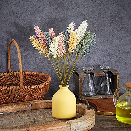 Willbond 24 Pieces Artificial Baby Breath Flowers Foam Berry Spike Mini Fake Vanilla Flower Faux Bouquet For Wedding Party Indoor Outside Hanging Home Decoration #TOP4