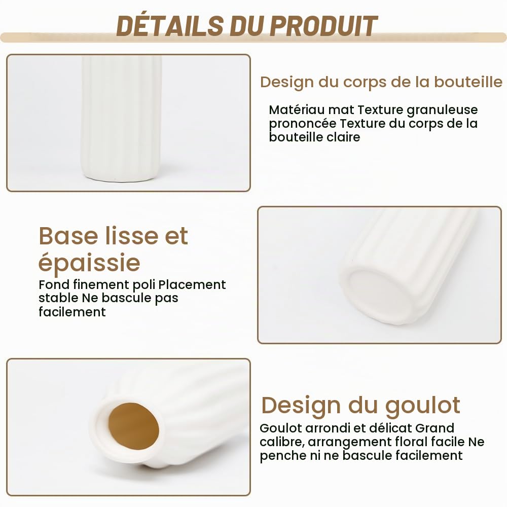 12Pièces Petits Blanche Vases en Céramique pour Fêtes Mariages DIY