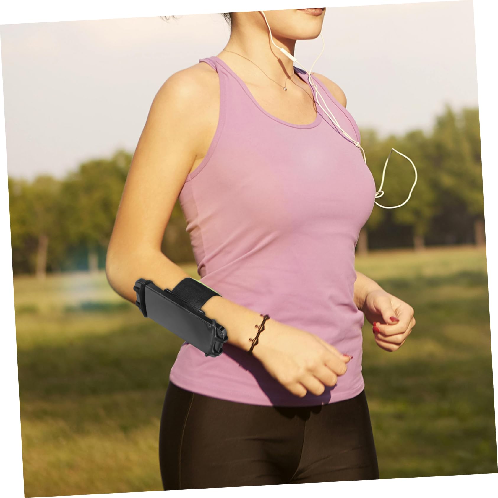 6piezas Soporte para Teléfono Brazo y Muñeca Deportivo para Correr y Ciclismo Compatible Móviles Rotación para Ejercicio y Actividades Al Aire