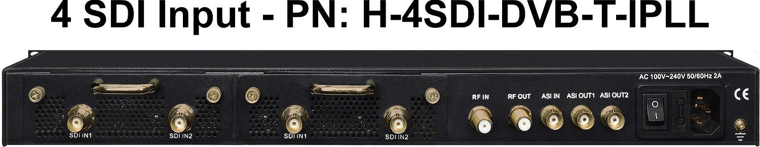 Low Latency HD-SDI DVB-T Modulator & IPTV Server 4 Ch