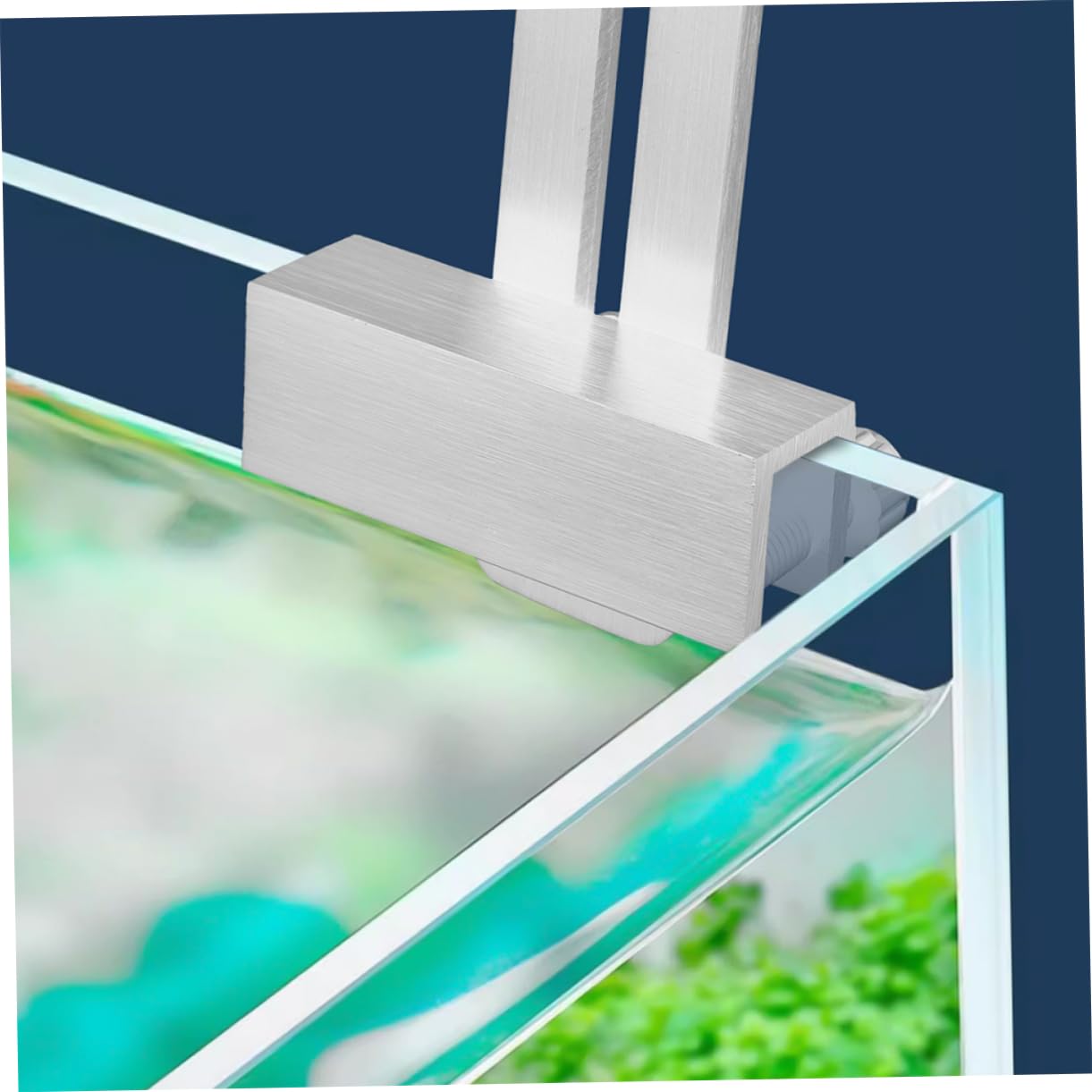 BESPORTBLE 2 Stücke Aluminium Legierung Aquarium Licht Halter Verstellbare Klemme Lampe Hängen Halterung Metall Unterstützung Für Glas Terrarium Aquarium