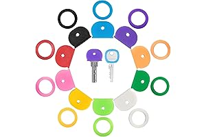 10 Colors & 20 Key Caps Keychains Color-Coded Key Toppers for Quick Key Identification