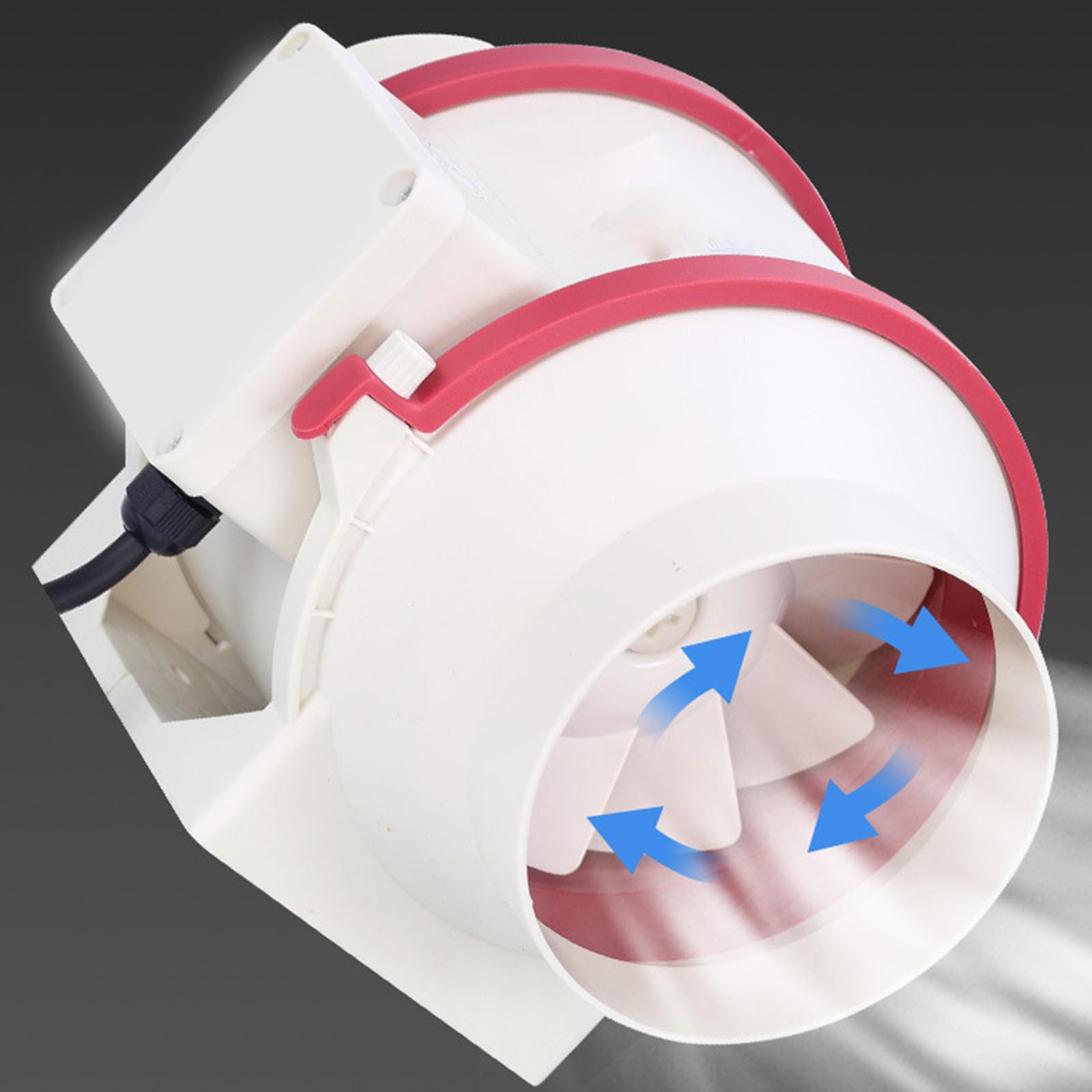 Aspiratore Aspiratore Canalizzato, con condotti di Flusso Diagonale Potente Ventilatore Silenzioso per sfiato Bagno, Cucina, Tenda da Coltivazione, idroponica
