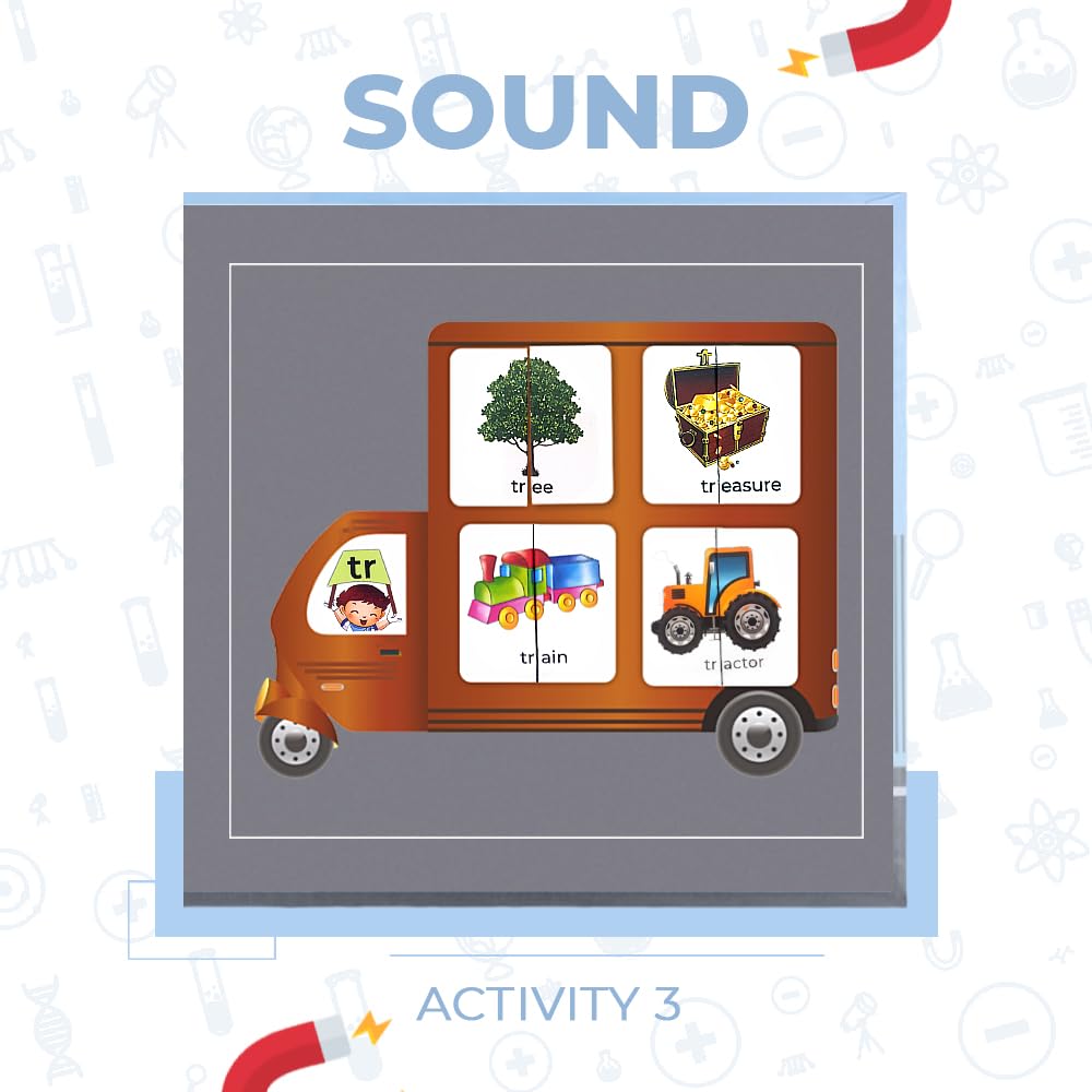 PELIKAS TOYZ ​​Magnetic Phonics Kit for Kids, Montessori Toys for 4 to 6 Year Old, Gift for Boys Girls - Magnalogix Phonics on The Go ! - Image 6 thumbnail