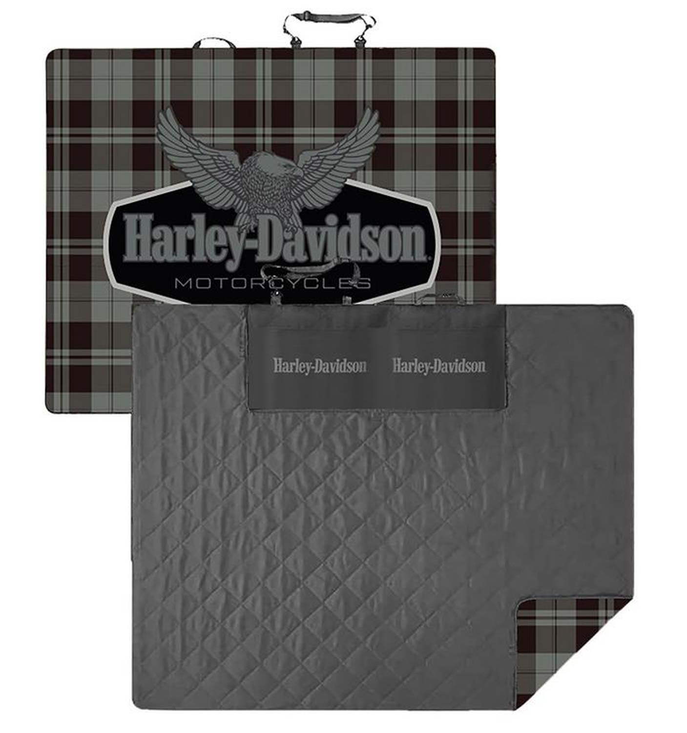 Amazon.com: Harley-Davidson Soft Folding Blanket w/Carry Bag 67 x