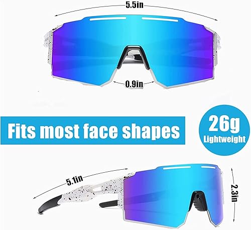 Miniatura 6 de Gafas de sol deportivas polarizadas para hombres y mujeres, lentes de sol de béisbol juveniles, gafas de ciclismo, correr, golf, pesca