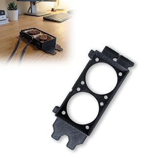 PCI Double 40mm Fan Mount | Compatible with Noctua NF-A4x20/15/10 Fans | 2-Slot Bracket for GPU Cooling | Lower GPU Temperature | Auxiliary Airflow Management