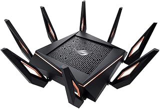 ASUS ROG Rapture GT-AX11000 Pro Tri-Band WiFi 6 Extendable Gaming Router, 2.5G Ports, ASUS RangeBoost Plus, Triple-level Game Acceleration, Subscription-free Network Security, AiMesh Compatible