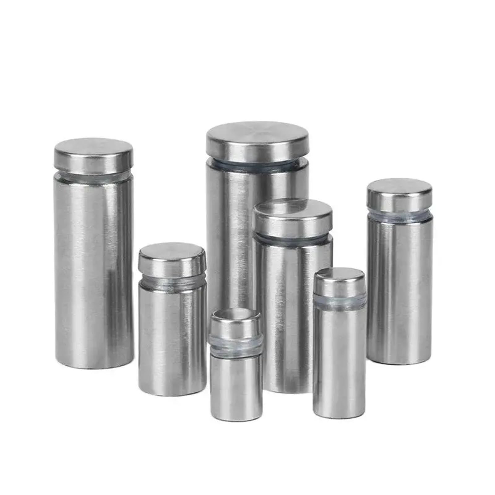 Pernos inoxidables del Soporte, 25 uds, Tornillos separadores de señales de Acero Inoxidable adecuados for Fijaciones de separadores for Carteles de Vidrio(16mmx40mm)