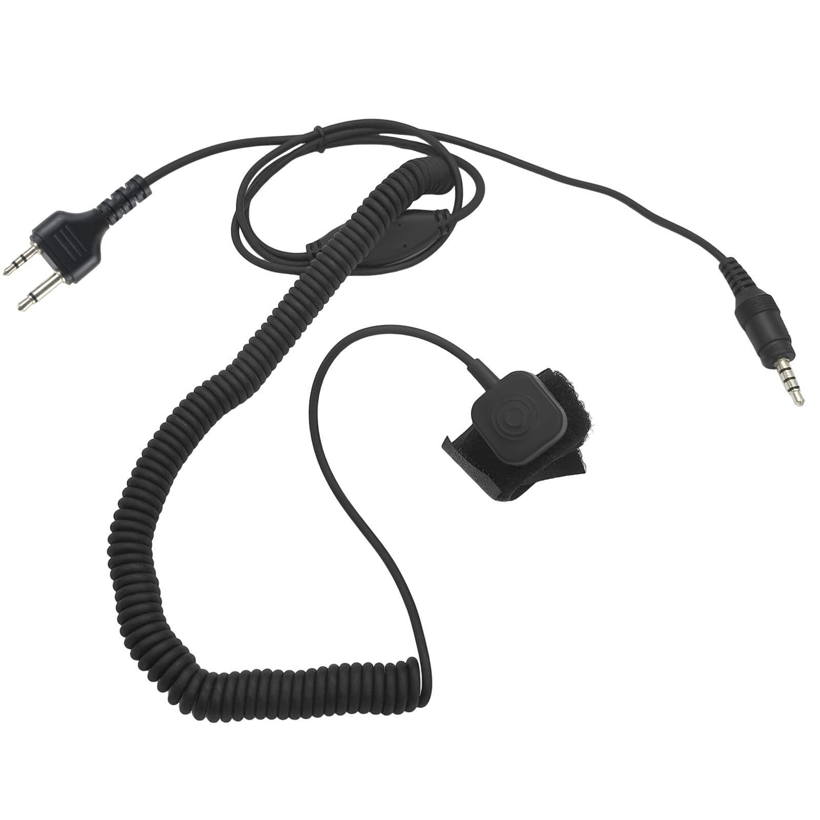 Kask zestaw słuchawkowy 2-pinowy 2-drożny zestaw radiowy słuchawka mikrofon rower rower pełna twarz motocykl Ptt nausznik dla Midland gxt lxt gmrs Walkie Talkie