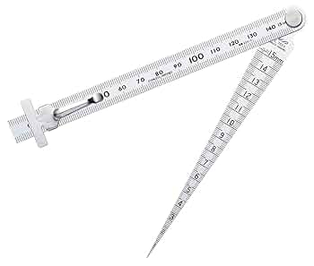 ねむページ 62612 テーパーゲージ 直尺付 1個 シンワ測定 【通販モノタロウ】