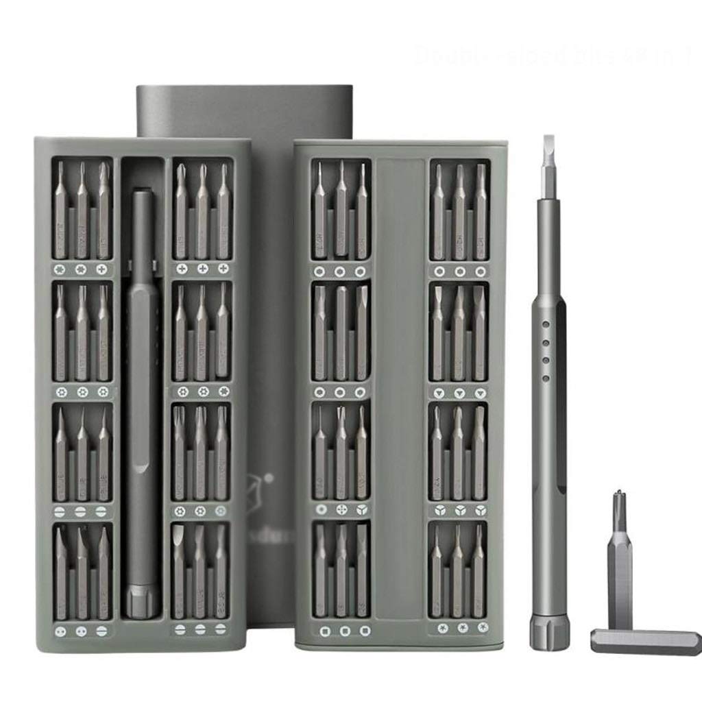 Juego de taladros 2020 nuevo 48 en 1 juego de destornilladores multifunción Kit de herramientas de mantenimiento de tabletas móviles herramienta de destornillador de reparación de teléfonos y co